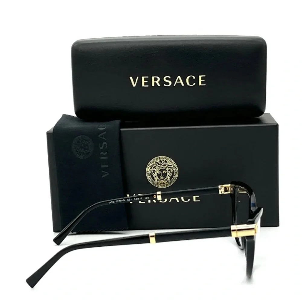 VERSACE VE3270Q GB1 Black / Demo Lens 54mm Eyeglasses